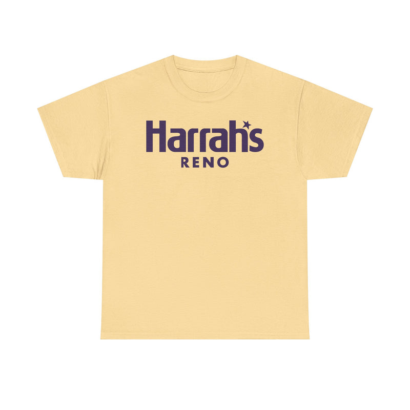 Load image into Gallery viewer, Harrah’s Reno Defunct Casino Logo Purple Graphic T-Shirt Nevada Gambling Resort Tee
