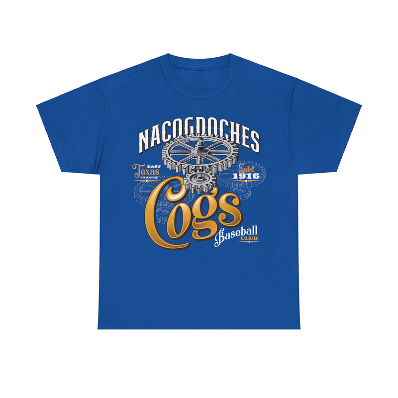 Load image into Gallery viewer, Nacogdoches Cogs Est 1916 Texas Baseball T-shirt
