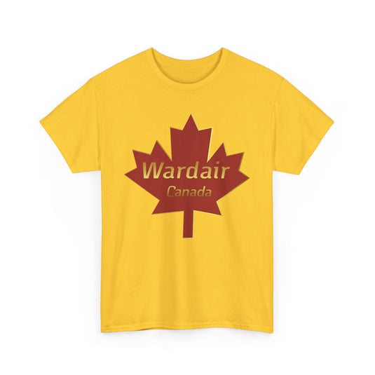 Wardair Canadian Maple Leaf Red Gold Charter Airline Vintage T-shirt