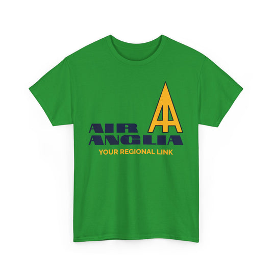 Air Anglia Your Regional Link Vintage Airline Logo British Aviation T-shirt