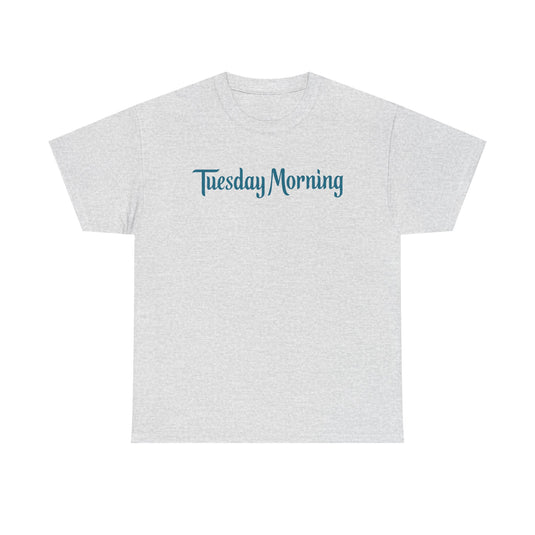 Tuesday Morning T-Shirt - Discount Retail Industry Bankrupt Logo Tee
