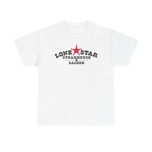 Lone Star Steakhouse T-Shirt - Restaurant Industry Bankrupt Logo Tee