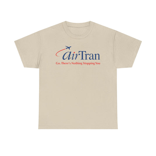 Air Tran Go There's Nothing Stopping You Vintage Airline Logo Aviation T-shirt