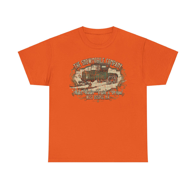 Load image into Gallery viewer, The Snowmobile Company 1922 West Ossipee New Hampshire Car Snow Logo T-shirt
