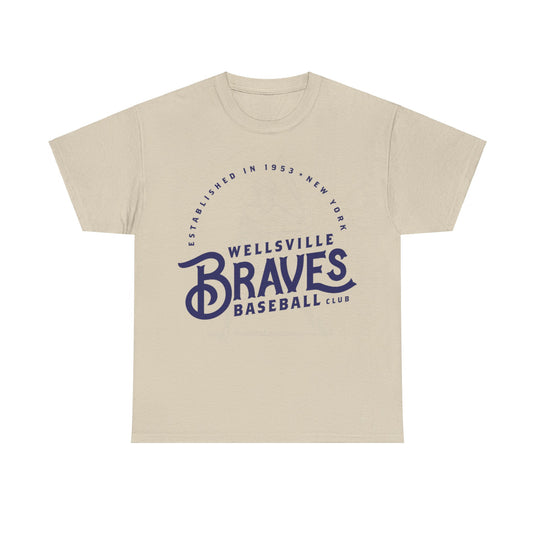 Wellsville Braves Est 1953 New York Baseball T-shirt