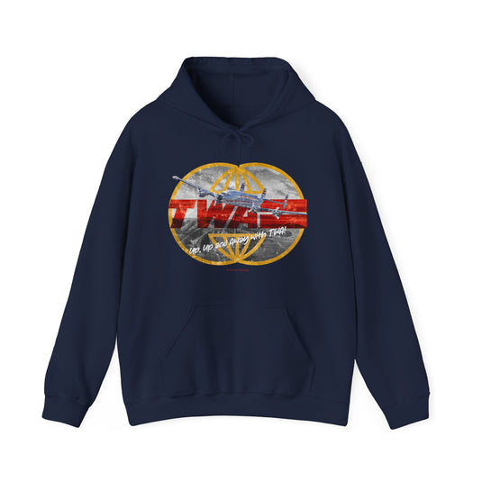 TWA Transworld Airline Up Up and Away Nostalgic Logo Pullover Hoody