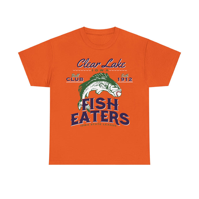 Clear Lake Fish Eaters Est 1912 Iowa Baseball T-shirt