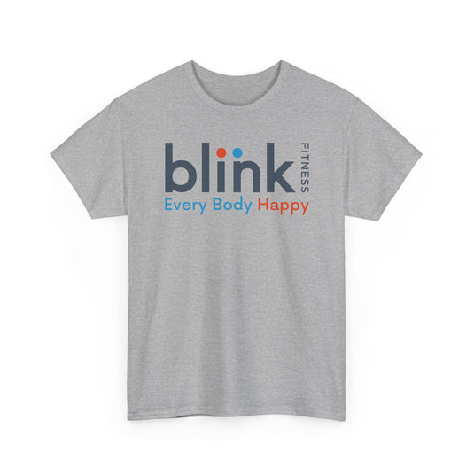 Blink Fitness T-Shirt Defunct Gym Chain Every Body Happy Workout Tee