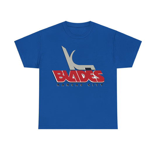 Kansas City Blades Missouri Logo Hockey Team T-shirt