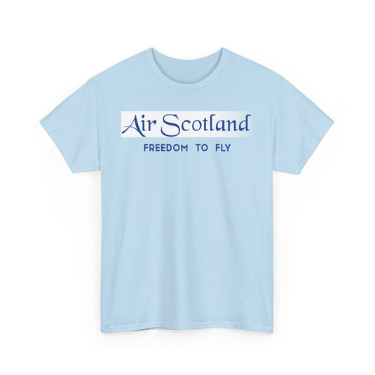 Air Scotland Freedom To Fly Vintage Scottish Airline Logo Aviation T-shirt