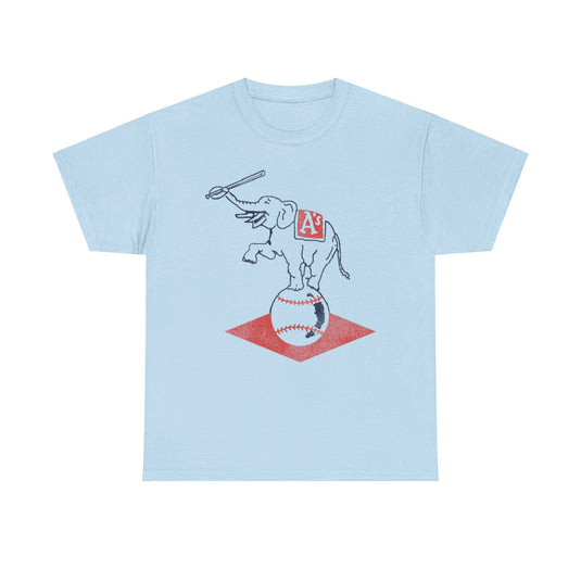 Philadelphia Athletics Elephant Nostalgic Retro Baseball Team T-shirt