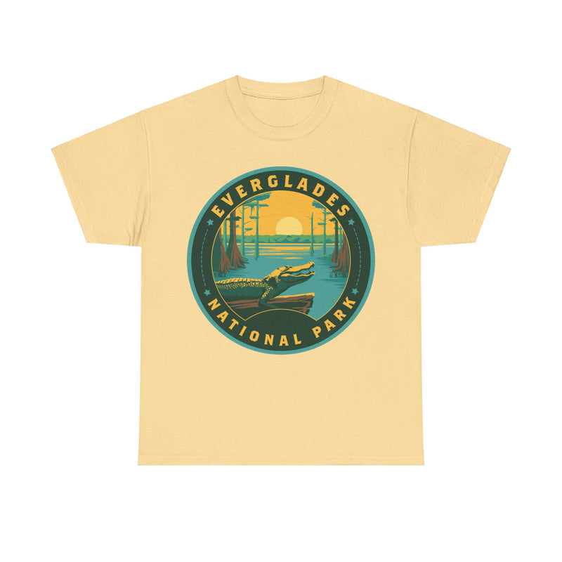 Load image into Gallery viewer, Everglades National Park Florida Round Logo T-shirt
