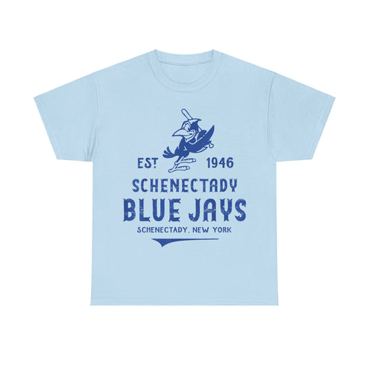 Schenectady Blue Jays New York Nostalgic Retro Baseball Team T-shirt