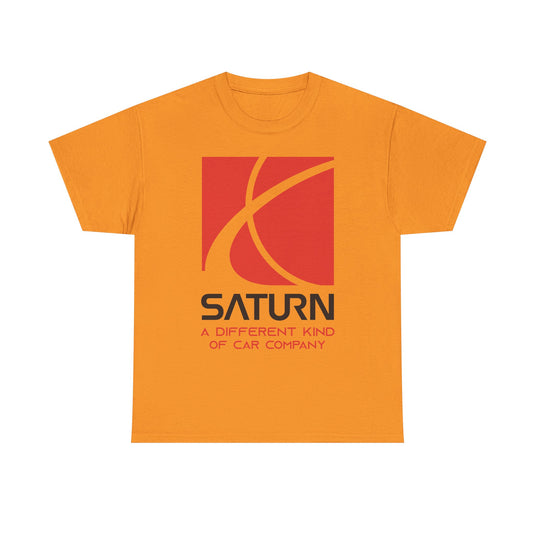 Saturn A Different Kind of Car Company Red S Logo T-shirt