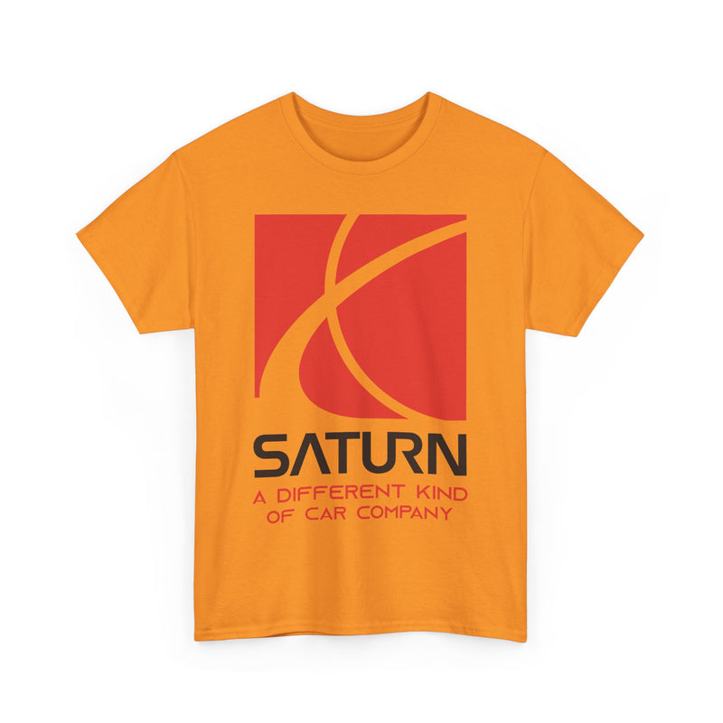 Load image into Gallery viewer, Saturn A Different Kind of Car Company Red S Logo T-shirt
