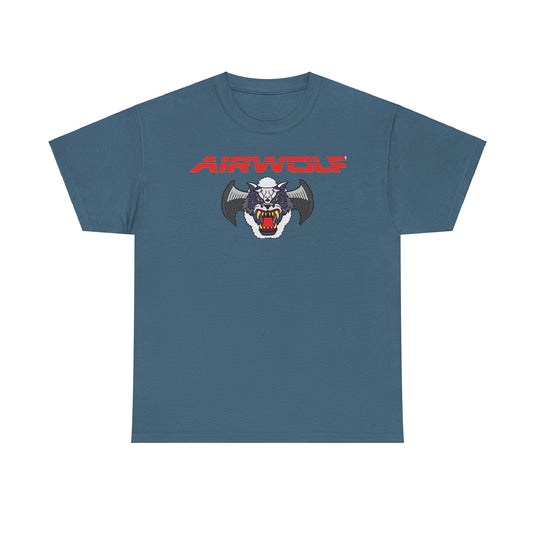 Airwolf 1984 Action Military Drama TV Show Helicopter T-shirt