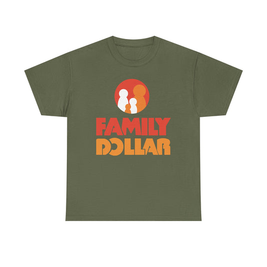 Family Dollar T-Shirt Discount Retail Store Vintage Logo Tee