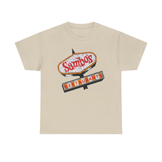 Sambos Restaurant California Sign Logo T-shirt