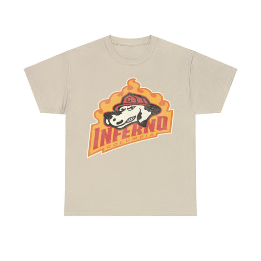 Columbia Inferno Hockey Team Nostalgic Logo T-shirt