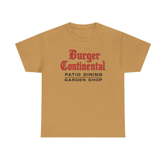 Burger Continental T-Shirt - Casual Dining Industry Defunct Logo Tee