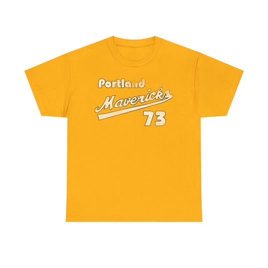 Portland Mavericks Distressed Logo Oregon Baseball T-shirt