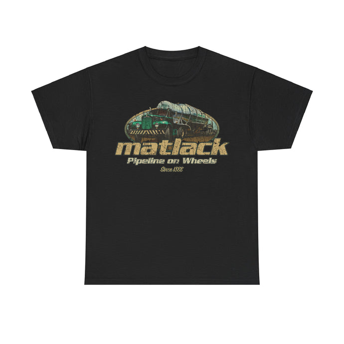 Matlack Pipeline on Wheels Trucking Nostalgic T-shirt