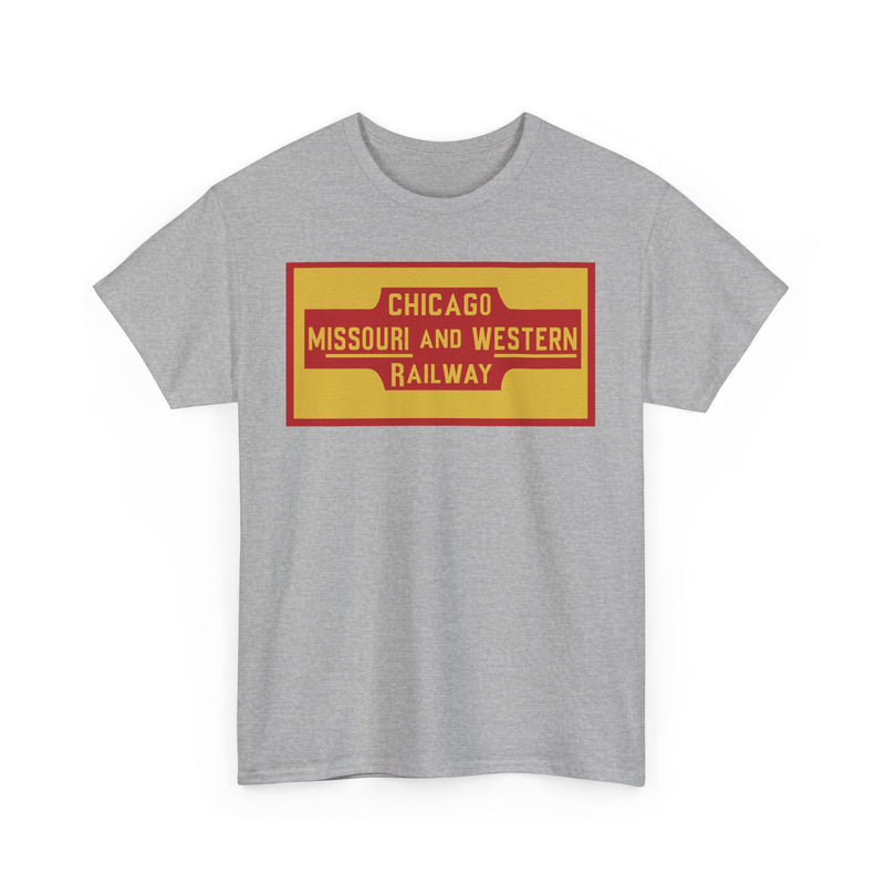 Load image into Gallery viewer, Chicago Missouri Western Railway Vintage Railroad Logo Train T-Shirt
