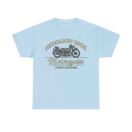 Nicholson Bros Motorcycles 1933 Saskatoon Canada T-shirt