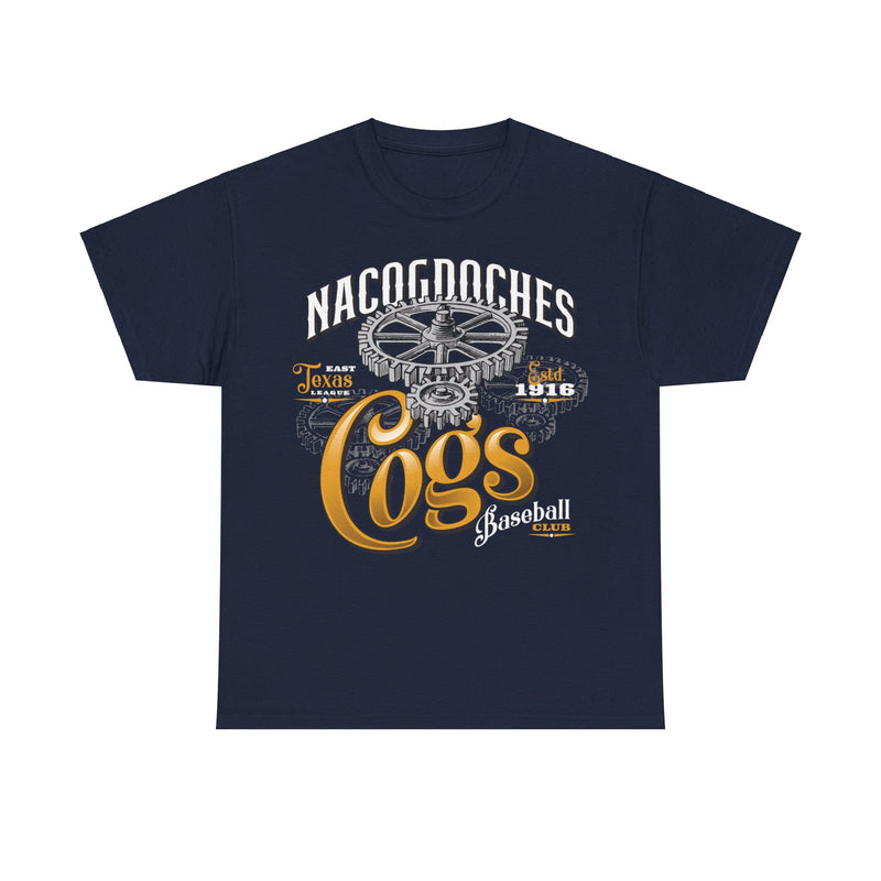 Load image into Gallery viewer, Nacogdoches Cogs Est 1916 Texas Baseball T-shirt
