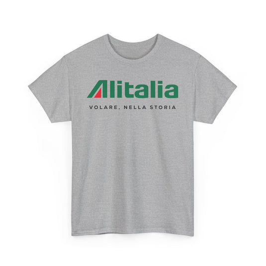 Alitalia Volare Nella Storia Vintage Italian Airline Logo Aviation T-shirt