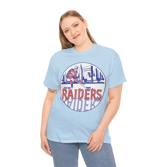 New York Raiders Logo Nostalgic Hockey T-shirt