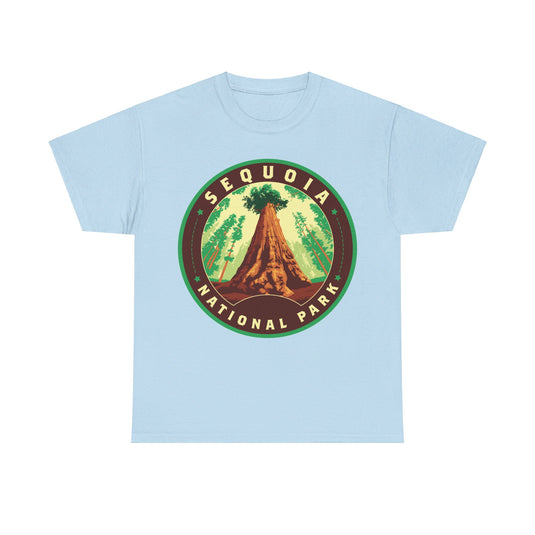 Sequoia National Park California Round Logo T-shirt