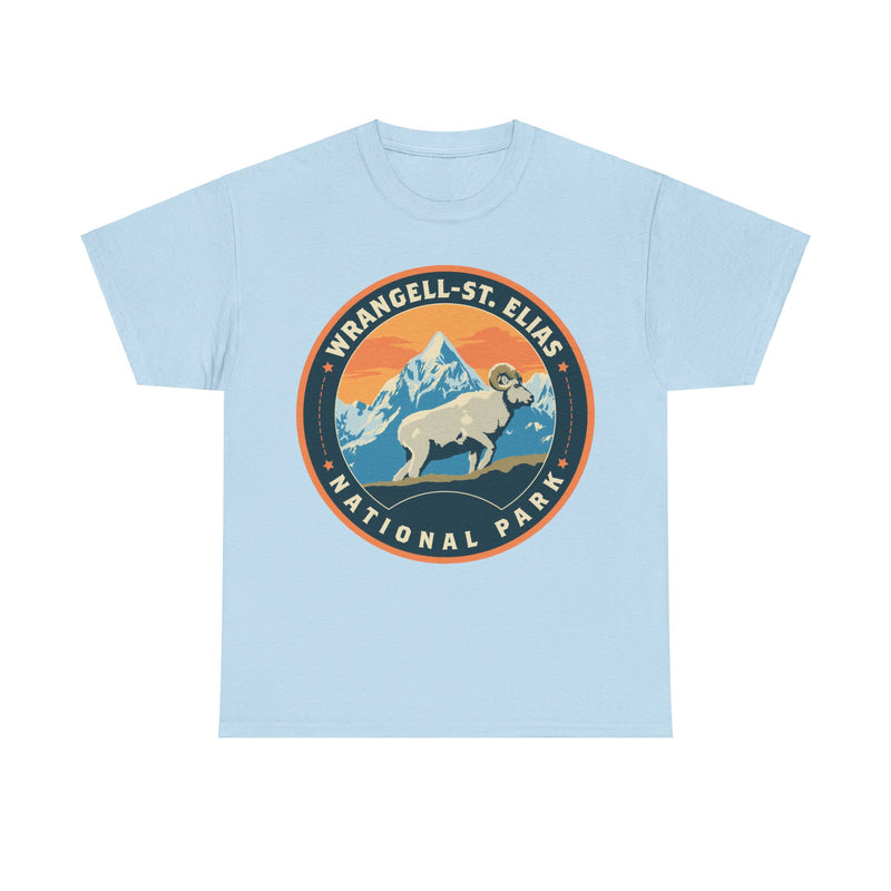 Load image into Gallery viewer, Wrangell-St Elias National Park Alaska Round Logo T-shirt
