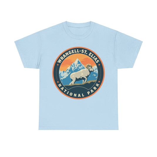 Wrangell-St Elias National Park Alaska Round Logo T-shirt