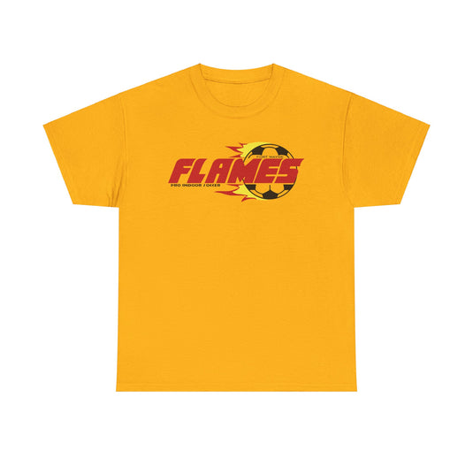 Fort Wayne Flames Indiana American Indoor Soccer Association 1986-1989 T-shirt