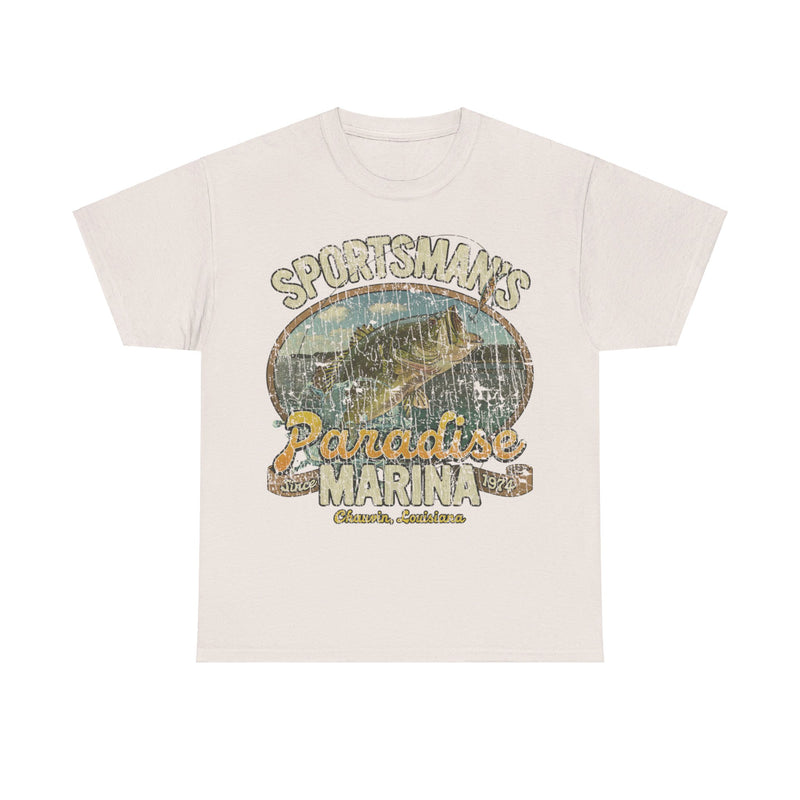 Load image into Gallery viewer, Sportsmans Paradise Louisiana Marina Store T-shirt
