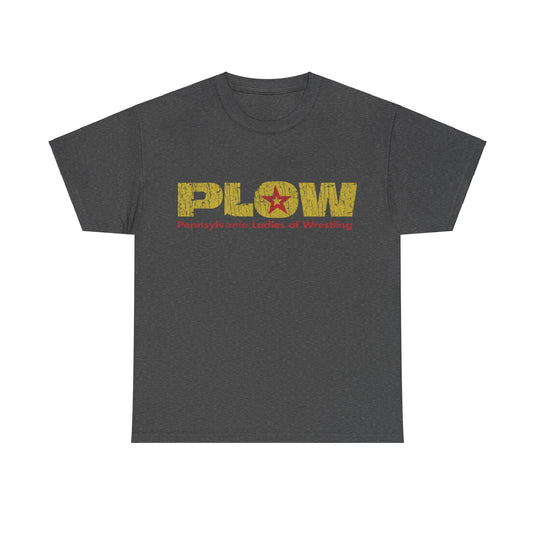 PLOW Pennsylvania Ladies Wrestling 1986 Distressed Print T-shirt