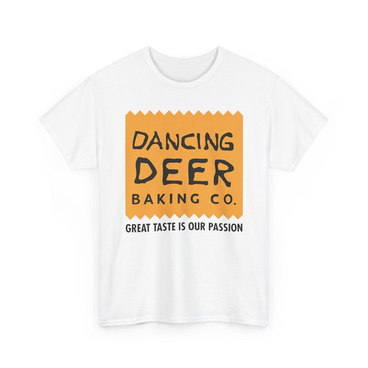 Dancing Deer Baking T-Shirt - Closed Bakery Company Logo Tee - Boston