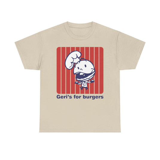 Geri's For Burgers Vintage Restaurant Chain Logo Diner T-Shirt