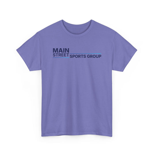 Main Street Sports Group T-Shirt Athletic Company Logo Blue Tee