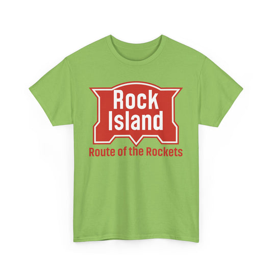 Rock Island Route of Rockets Vintage Railroad Logo T-Shirt