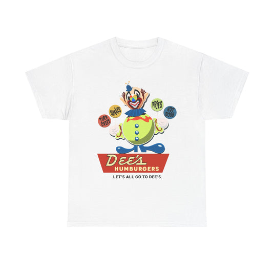 Dee's Hamburgers Let's All Go To Dee's Vintage Logo Chain T-Shirt