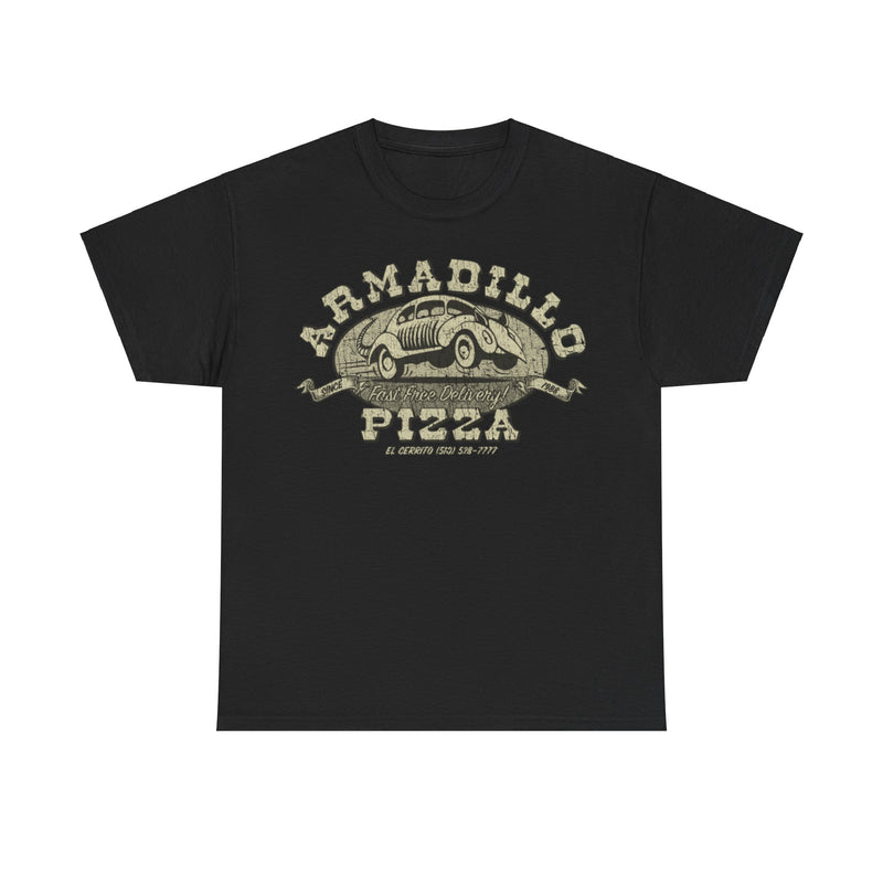 Load image into Gallery viewer, Armadillo Pizza Restaurant 1988 Distressed Print T-shirt
