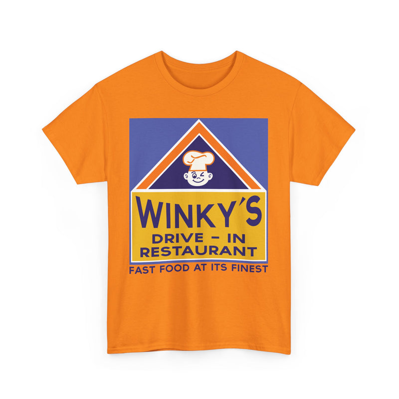 Load image into Gallery viewer, Winky&#39;s Drive-In Restaurant Fast Food Vintage Logo Chain T-Shirt
