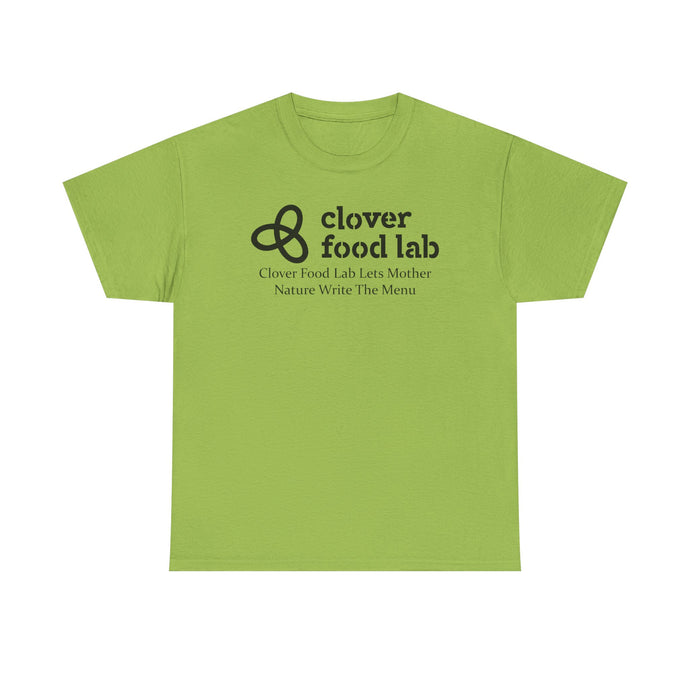 Clover Food Lab T-Shirt - Restaurant Chain Logo Tee - Vegetarian