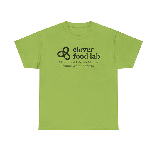 Clover Food Lab T-Shirt - Restaurant Chain Logo Tee - Vegetarian