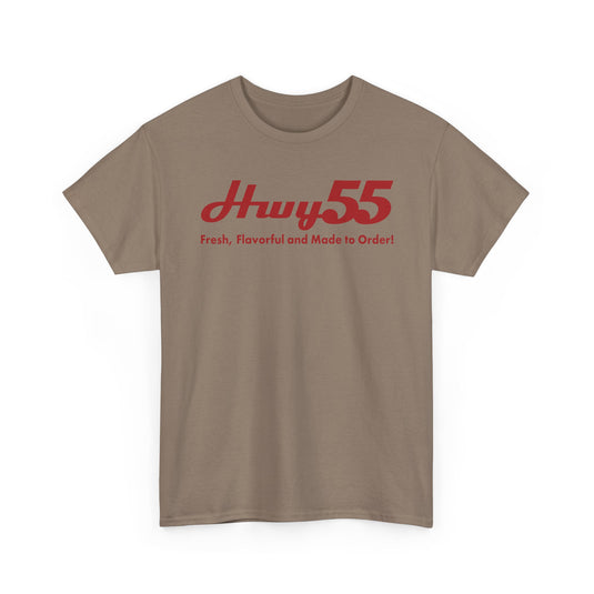 Hwy 55 T-Shirt Fresh Flavorful and Made to Order Defunct Restaurant Chain Tee