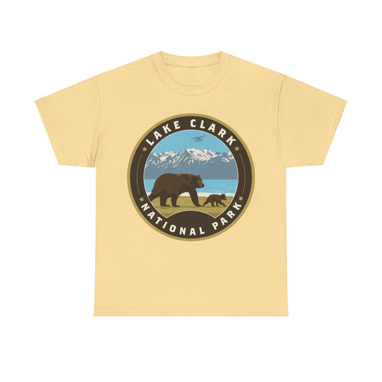 Lake Clark National Park Alaska Round Logo T-shirt