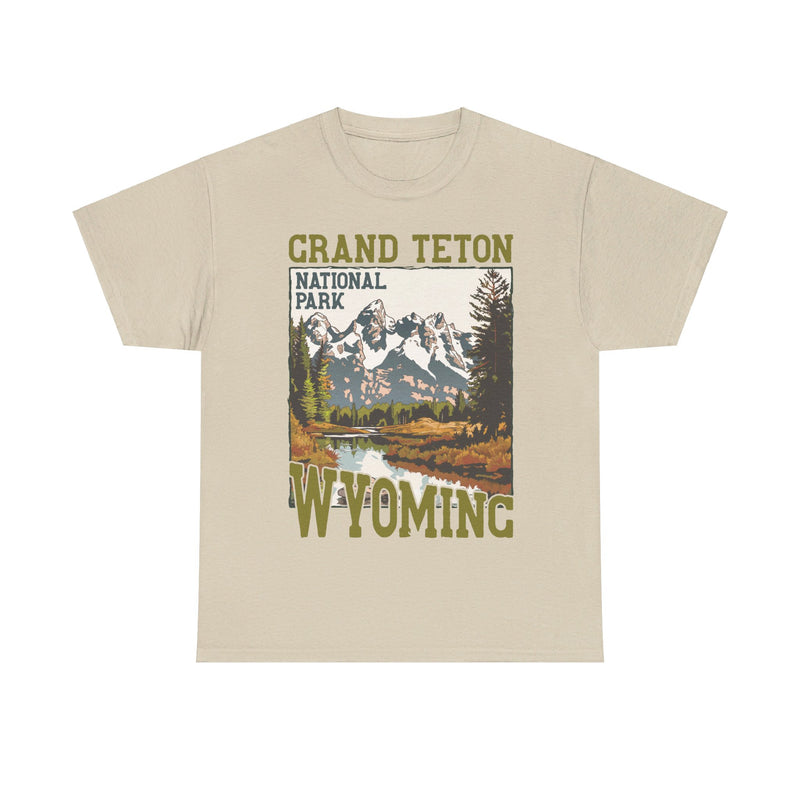 Load image into Gallery viewer, Grand Teton National Park Wyoming Poster Print T-shirt
