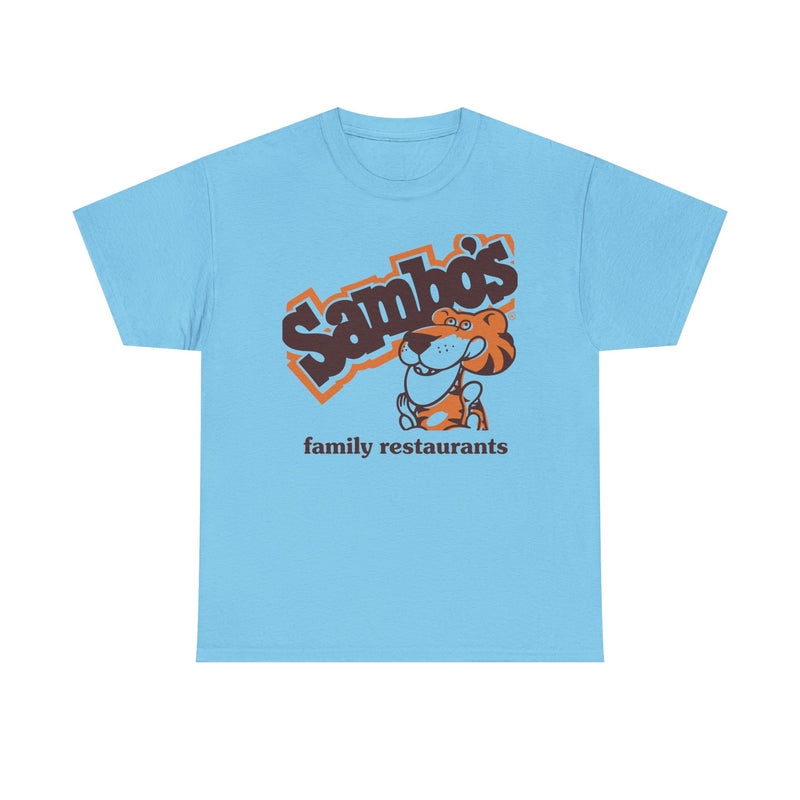 Load image into Gallery viewer, Sambo's T-Shirt - Family Restaurant Industry Bankrupt Logo Tee
